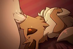 1boy 1girl animated bestiality brown_eyes brown_sclera colored_sclera deepthroat eevee eto_ya fellatio from_side fur_trim furry gen_1_pokemon hetero highres irrumatio lying nintendo on_back oral penis pokemon pokemon_(creature) pokephilia reverse_fellatio saliva testicles throat_bulge tongue tongue_out uncensored rating:Explicit score:349 user:assy_mcgee