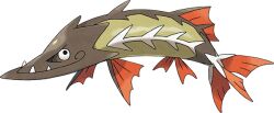  animal_focus artist_request barraskewda closed_mouth fish full_body gen_8_pokemon nintendo no_humans official_art pokemon pokemon_(creature) pokemon_focus pokemon_swsh sharp_teeth smile solo teeth third-party_source transparent_background 