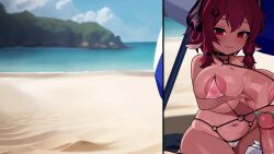  1boy 1girl anal animal_ears animated assertive_female backboob beach bikini bottomless breasts casual casual_nudity cum cum_in_ass cum_in_pussy cum_inflation demon_girl ears_down enarane french_kiss girl_on_top goat-chan_(enarane) goat_ears goat_girl goat_horns grabbing_another&#039;s_hair grimgrim half-closed_eyes hetero highres horn_grab horns inflation kiss monster_girl narane navel nipples paizuri pubic_tattoo public_indecency pulling red_fur red_hair shiny_skin short_hair shortstack sideboob size_difference sound string_bikini sweat sweatdrop swimsuit tagme tail tail_grab tan tanline tattoo video  rating:Explicit score:730 user:AverageFpper