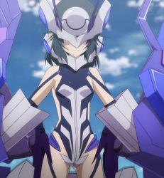  10s black_hair helmet highres infinite_stratos orimura_madoka screencap short_hair  rating:Sensitive score:9 user:AC89