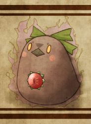 akihiyo animal_focus aura beak bird blush_stickers bow female_focus hair_bow no_humans reiuji_utsuho reiuji_utsuho_(bird) sitting solo third_eye touhou yellow_eyes rating:General score:1 user:danbooru