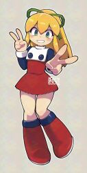  1girl blonde_hair chichibu_(watson) green_eyes mega_man_(classic) robot_girl roll_(mega_man) solo  rating:General score:0 user:RIG