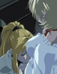  1futa 1girl animated animated_gif bible_black blonde_hair blush breasts fellatio from_above futa_with_female futanari jody_crowley large_breasts long_hair motor_vehicle night nightgown oral outdoors over-the-shoulder penis ponytail saeki_kaori shin_bible_black short_hair standing stitched third-party_edit van  rating:Explicit score:103 user:Oots