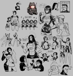  1boy adler_(signalis) ara_(signalis) ariane_yeong armor basketball bigmsaxon black_hair book bookshelf can-can clone crying_with_eyes_closed cyborg dancing elster_(signalis) eule_(signalis) falke_(signalis) glasses halo heart highres hugging_another&#039;s_leg kicking_legs kolibri_(signalis) military military_uniform multiple_girls music musical_note mynad_(signalis) pointing pointing_at_self ? radio radio_frequency replika robot_girl short_hair short_male signalis sketch sleeping sleeping_upright smile star_(signalis) storch_(signalis) tall_female  rating:General score:46 user:Solarwagon