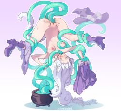  1girl anal animal_ears blush boots breasts bright_pupils bubble buttons cape cat_ears cat_symbol cat_tail cauldron commission commissioner_upload consensual_tentacles cum cum_in_ass cum_in_mouth cum_in_pussy curly_hair elf fellatio functionally_nude handjob hat heart heart-shaped_pupils highres holding holding_unworn_clothes long_hair luna_delefaun nipples oral original pointy_ears purple_eyes pussy pussy_juice ribbon saliva skirt skirt_around_one_leg spread_legs stomach_bulge sweatdrop symbol-shaped_pupils tail tentacle_sex tentacles triple_penetration unworn_cape unworn_clothes unworn_shirt upside-down vaginal volatiletimes white_hair white_pupils witch_hat 