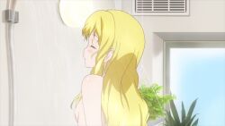 1girl animated anime_screenshot ass bath bathroom blonde_hair blush breast_focus breasts closed_eyes green_eyes hand_on_own_chest highres himegami_kodama long_hair maken-ki! nipples nude shampoo showering small_breasts sound tagme takami_akio very_long_hair video water wet rating:Questionable score:161 user:Okster