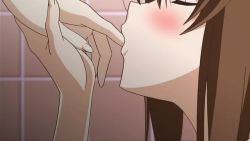 1girl aki_sora animated animated_gif anime_screenshot aoi_aki aoi_sora blush brother_and_sister brown_hair finger_in_another&#039;s_mouth finger_sucking incest long_hair lowres saliva sexually_suggestive siblings solo_focus teenage_girl_and_younger_boy rating:Questionable score:201 user:fapsam
