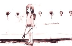 1girl backpack bag blood blunt_bangs castration closed_mouth english_text ero_guro glory_hole guro hedge_trimmer holding kashmir loli monochrome original pain penis randoseru severed_penis shears solo what rating:Explicit score:169 user:danbooru