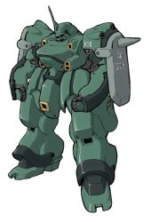  color_variation commentary_request gundam gundam_0080 kampfer_(mobile_suit) machinery mecha mecha_focus mobile_suit no_humans one-eyed original radio_antenna robot roundel science_fiction shield tessaku_ro white_background zeon 