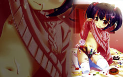 candy candy_cane cum food heart highres loli navel nipples twintails uncensored zoom_layer rating:Explicit score:8 user:AlmaNegra