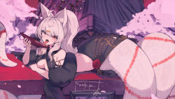 1girl fangs forked_tongue highres lansane long_tongue snake tagme tongue tongue_out