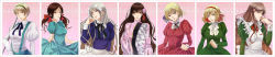 6+girls absurdres apron axis_powers_hetalia bad_id bad_pixiv_id belarus_(hetalia) belgium_(hetalia) blonde_hair blue_eyes breasts brown_eyes brown_hair clothes_lift curly_hair dress dress_lift female_focus floral_print flower frills green_eyes hair_flower hair_ornament hair_ribbon hairband headband highres hungary_(hetalia) kanameyura large_breasts liechtenstein_(hetalia) lipstick long_hair long_image long_sleeves maid maid_apron makeup multiple_girls naughty_face overalls plum_blossoms polearm purple_eyes ribbon seychelles_(hetalia) short_hair short_twintails silver_hair sleeves_past_wrists smile smirk standing striped taiwan_(hetalia) take_your_pick twintails ukraine_(hetalia) very_long_hair wavy_hair weapon wide_image rating:Sensitive score:3 user:danbooru