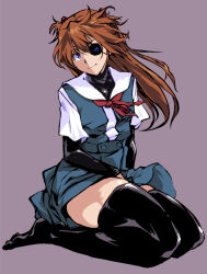 1girl ass breasts brown_hair cowboy_shot elbow_gloves eyepatch full_body gloves hair_between_eyes hair_ornament interface_headset_(evangelion) kamisimo_90 long_hair looking_at_viewer medium_breasts neon_genesis_evangelion rebuild_of_evangelion school_uniform simple_background sitting skirt smile solo souryuu_asuka_langley suspender_skirt suspenders thighhighs tokyo-3_middle_school_uniform two_side_up very_long_hair wide_hips rating:Sensitive score:21 user:fakyuh
