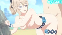  1boy 1girl :3 animated anus ass blonde_hair breasts censored cum cum_in_pussy doggystyle ejaculation from_behind genshin_impact hetero jean_(genshin_impact) jean_(sea_breeze_dandelion)_(genshin_impact) medium_breasts moaning nipples outdoors penis ponytail pussy sex sex_from_behind sound tagme third-party_source vaginal video watermark  rating:Explicit score:480 user:NotTheNax