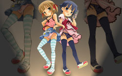 cellphone clothes_lift highres lingerie loli marui_mitsuba mitsudomoe_(manga) panties phone skirt skirt_lift sugisaki_miku thighhighs underwear zoom_layer rating:Questionable score:13 user:AlmaNegra
