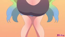  1boy 1girl animated ass bent_over bouncing_breasts breasts cleavage closed_eyes clothed_female_nude_male clothed_sex cum cum_in_mouth curvy denim denim_shorts ejaculation erection fellatio grabbing_own_breast gradient_background hetero hmiokun horns huge_breasts huge_penis jiggle kobayashi-san_chi_no_maidragon licking licking_penis lucoa_(maidragon) multicolored_hair nipples nude one_eye_closed open_mouth oral orange_background paizuri penis pumping sagging_breasts shorts simple_background sweat tagme tongue tongue_out uncensored video  rating:Explicit score:282 user:xAkira