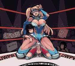 1futa 1girl :t age_difference ahegao black_hair blonde_hair blue_eyes blue_leotard boxman clothed_sex clothing_aside commission condom condom_wrapper corner cosplay crowd cum cum_in_pussy cum_overflow dark_nipples ejaculation exhibitionism faceless_crowd fucked_silly futa_with_female futanari girl_on_top highres large_penis large_testicles leotard leotard_aside mask multiple_girls muscular muscular_female futa_without_pussy nipples one_breast_out open_mouth penis public_indecency pussy pussy_juice rainbow_mika rolling_eyes sex shota sign street_fighter street_fighter_v testicles thick_thighs thighs tongue tongue_out twintails uncensored vaginal wrestling_mask wrestling_outfit wrestling_ring yamato_nadeshiko_(street_fighter) yamato_nadeshiko_(street_fighter)_(cosplay) rating:Explicit score:314 user:danbooru