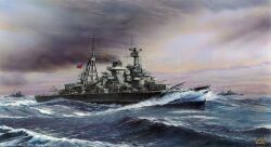  alternate_universe cannon cruiser flag highres kriegsmarine military_vehicle no_humans ocean roon_(cruiser) ship ship_turret smoke smokestack storm vehicle_focus vortex_(xu_xuanwo) warship watercraft waves world_of_warships 