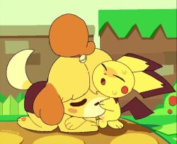  1boy 1girl ^_^ all_fours animal_crossing animal_ears animal_feet animal_hands animated arm_rest artist_name audible_music barefoot bell bestiality black_skirt blonde_hair blush blush_stickers breath brown_hair closed_eyes crossed_arms day dog_ears dog_girl dog_tail erection fellatio full_body furry furry_female furry_male furry_with_furry gen_2_pokemon green_background hair_bell hair_ornament hair_tie hetero interspecies isabelle_(animal_crossing) jingle_bell kneeling lilmoonie looping_animation miniskirt multicolored_hair nintendo nose_blush open_mouth oral outdoors pawpads penis pichu pokemon pokemon_(creature) shirt short_hair short_sleeves signature size_difference skirt sound standing super_smash_bros. sweat sweatdrop tail tail_wagging testicles topknot two-tone_hair u_u uncensored video white_shirt  rating:Explicit score:524 user:AngryZapdos