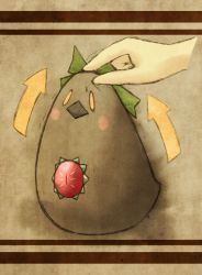 1girl akihiyo beak bird blush_stickers bow female_focus hair_bow pinching reiuji_utsuho reiuji_utsuho_(bird) sitting skirt solo third_eye touhou yellow_eyes rating:Sensitive score:2 user:danbooru