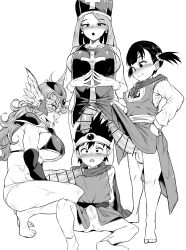 1boy 3futa absurdres barefoot breasts bulge censored clothes_lift dragon_quest dragon_quest_iii dress dress_lift erection erection_under_clothes martial_artist_(dq3) futanari helmet highres huge_penis imminent_penetration large_breasts large_penis makin_tama medium_breasts multiple_futa penis penis_size_difference pointless_censoring priest_(dq3) priest_hat roto_(dq3) shota warrior_(dq3) square_enix testicles rating:Explicit score:264 user:hank268
