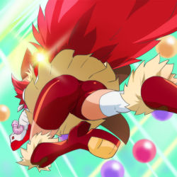 10s 1girl ass bike_shorts boots cure_chocolat dog_tail female_focus from_behind gloves haruyama_kazunori kenjou_akira kirakira_precure_a_la_mode magical_girl precure red_boots red_hair red_shorts short_hair shorts skirt solo tail thighhighs white_gloves white_thighhighs rating:Sensitive score:22 user:danbooru