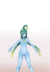 1girl animated arthropod_girl black_gloves breasts crop_top elbow_gloves extra_eyes extra_legs gloves gluteal_fold grabbing_own_breast groin huge_breasts insect_girl monster_girl monster_musume_no_iru_nichijou nanaya_(ranchenmonhan) navel purple_hair rachnera_arachnera red_eyes slime_girl small_breasts smile spider_girl stomach suu_(monster_musume) tagme transformation underboob video wide_hips 