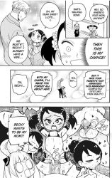  1boy 2girls anus anya_(spy_x_family) becky_blackbell censored cherub collarbone comic elbow_gloves erection fellatio french_kiss gloves greyscale heart hetero highres kiss loli mating_press monochrome mossyfroot multiple_girls oral penis pussy saliva saliva_trail sex spy_x_family thighhighs third-party_edit twilight_(spy_x_family) v vaginal veins veiny_penis  rating:Explicit score:549 user:HomeStruck
