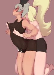 2futa ass bea_(pokemon) blonde_hair breasts bulge closed_eyes clothed_sex cum cum_on_clothes ejaculation erection erection_under_clothes futa_with_futa futanari grabbing_another&#039;s_breast grabbing_from_behind groping korrina_(pokemon) long_hair medium_hair multiple_futa nintendo nipples pokemon pokemon_swsh pokemon_xy ponytail sex sex_from_behind silver_hair small_breasts umonebi rating:Explicit score:281 user:SlayDash
