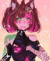  animal_ears cat_tail heart heterochromia highres navel nyudachi soliotude_twt tail wolf_ears wolf_tail  rating:General score:7 user:Maxx_Imoto