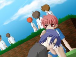  1girl 6+boys age_difference blue_hair breasts doujin3aries fellatio huge_breasts jewelry large_breasts mature_female multiple_boys oral pubic_hair shota smile  rating:Explicit score:31 user:Garulpo