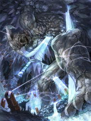  cave epic monster pixiv_fantasia pixiv_fantasia_1 sword tako_(pixiv8535) weapon  rating:Sensitive score:13 user:danbooru