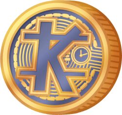  coin cryptocurrency hololive hololive_english kkeulna kronii_coin_(meme) meme no_humans object_focus ouro_kronii transparent_background virtual_youtuber 