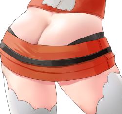 1girl absurdres ass ass_focus butt_crack head_out_of_frame highres hololive hololive_english legs lower_body miniskirt panties simple_background skirt takanashi_kiara tanukidraws thighhighs thighs underwear virtual_youtuber white_background rating:Sensitive score:78 user:lumpofnut