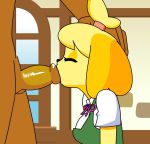 1boy 1girl ahegao animal_crossing animated bouncing_breasts breasts clothed_female_nude_male cum cum_in_mouth cum_in_throat dark-skinned_male dark_skin deepthroat empty_eyes fellatio forced forced_drinking from_side furry hand_on_another&#039;s_head head_back hetero indoors interior interspecies irrumatio isabelle_(animal_crossing) medium_breasts minuspal nintendo nude oral penis saliva sound straddling_fellatio swallowing sword_swallowing_position testicles throat_bulge tongue tongue_out uncensored video rating:Explicit score:845 user:sapuramura