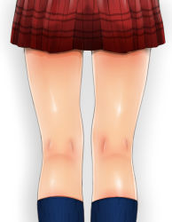 1girl close-up female_focus highres kneehighs kneepits legs naz_(garyuuya) original plaid_clothes plaid_skirt skirt socks solo waist_down rating:Sensitive score:16 user:danbooru