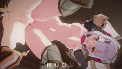 1boy 1girl 3d aether_(genshin_impact) animated anus ascot ass back bent_over blonde_hair blush boots bouncing_breasts braid breasts clitoris croove cum cum_in_pussy cumdrip ejaculating_while_penetrated ejaculation fellatio flower from_behind gauntlets genshin_impact grey_hair headdress legs_apart lying male_penetrated multiple_views navel noelle_(genshin_impact) on_back oral penis rose sound tagme testicles thigh_boots uncensored vaginal vambraces video yellow_eyes 