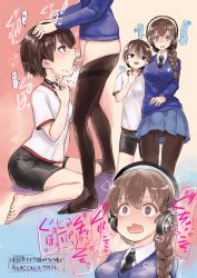  1futa 1girl @_@ absurdres aomushi_(mushamusha) barefoot bike_shorts black_shorts blouse blush braid braided_ponytail brown_eyes brown_hair bulge clothes_pull collared_shirt deepthroat dress_shirt erection erection_under_clothes fellatio from_side futa_with_female futanari girls_und_panzer gym_uniform hair_over_shoulder hands_on_another&#039;s_head headphones heart heart-shaped_pupils highres huge_filesize irrumatio isobe_noriko japanese_text long_hair long_sleeves miniskirt multiple_views no_panties no_shoes no_socks nose_blush open_mouth oral panties panty_pull pantyhose penis pleated_skirt revision rukuriri_(girls_und_panzer) saliva school_uniform sequential shirt short_hair short_shorts short_sleeves shorts single_braid sitting skindentation skirt speech_bubble spoken_heart standing sweater symbol-shaped_pupils t-shirt tareme throat_bulge throat_microphone tomboy translated uncensored underwear wavy_mouth white_shirt wide-eyed  rating:Explicit score:307 user:danbooru