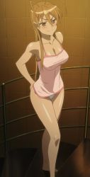 blush brown_eyes brown_hair highschool_of_the_dead long_hair miyamoto_rei panties screencap underwear white_panties rating:Questionable score:90 user:linainverselover