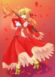1girl ass blonde_hair butt_crack fate/extra fate/grand_order fate_(series) highres nero_claudius_(fate) nero_claudius_(fate/extra) sword tagme waichi weapon