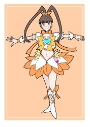  absurdres amano_nene_(digimon_xros_wars) cosplay cure_sunshine cure_sunshine_(cosplay) digimon digimon_xros_wars hair_ornament hairclip heartcatch_precure! highres kuwashima_houko long_hair myoudouin_itsuki ponytail precure split_ponytail voice_actor_connection 