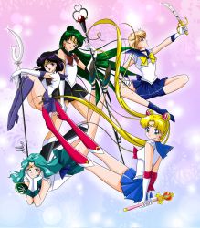  anello81 bishoujo_senshi_sailor_moon highres kaiou_michiru mahou_tsukai_tai! meiou_setsuna moon_spiral_rod sailor_moon sailor_neptune sailor_saturn sailor_uranus ten&#039;ou_haruka tomoe_hotaru tsukino_usagi  rating:General score:6 user:Submissive_neko_man