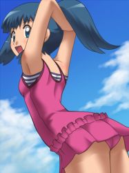 armpits ass awa blue_hair dawn_(pokemon) nintendo pokemon pokemon:_arceus_and_the_jewel_of_life pokemon_(anime) pokemon_dppt_(anime) swimsuit tagme rating:Questionable score:65 user:TitanXL