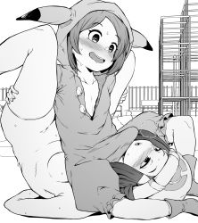 1futa 1girl absurdres age_difference blush breasts bulge dawn_(pokemon) erection erection_under_clothes futa_with_female futanari hat heart heart-shaped_pupils highres large_penis loli makin_tama medium_breasts nintendo onee-loli penis penis_awe penis_on_face poke_kid_(pokemon) pokemon pokemon_bdsp pokemon_dppt short_hair size_difference small_breasts symbol-shaped_pupils thighhighs wrestling rating:Explicit score:804 user:hank268