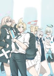  a.i._voice baeori_(titioo770801) blue_archive chihiro_(blue_archive) hare_(blue_archive) highres ia_(vocaloid) kagamine_len kagamine_rin kotama_(blue_archive) maki_(blue_archive) sensei_(blue_archive) tagme tsunose_kotone veritas_(blue_archive) vocaloid yowane_haku 