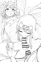  3boys absurdres anal androgyne_symbol androgynous bar_censor blush bridget_(guilty_gear) censored chestnut_mouth closed_eyes dual_persona erection fellatio greyscale group_sex guilty_gear guilty_gear_strive guilty_gear_xx heavy_breathing highres hood hood_up hooded_jacket jacket josou_seme kaiman_garupan long_hair love_train lying male_focus male_penetrated mars_symbol missionary mmm_threesome monochrome multiple_boys nipple_stimulation nipple_tweak nipples nude nun on_back open_mouth oral penetration_while_penetrated penis rolling_eyes selfcest sex spread_legs sweat testicles threesome trap yaoi 