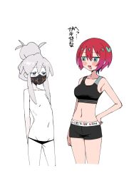  2girls amate_yuzuriha deux_murasame gundam gundam_gquuuuuux highres lowleg lowleg_panties mask multiple_girls panties sabi1234 tagme underwear 