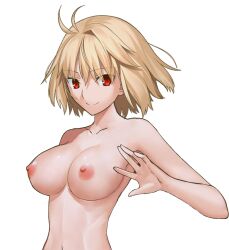  arcueid_brunestud blonde_hair completely_nude nude nude_filter red_eyes third-party_edit tsukihime 