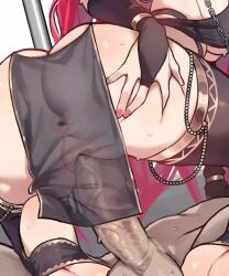  1boy 1girl absurdres animated ass baobhan_sith_(fate) breasts bridal_gauntlets chain chain_leash cleavage covered_anus covered_erect_nipples cum cum_in_pussy fate/grand_order fate_(series) feet footjob footjob_with_legwear harem_outfit hetero highres huge_ass large_breasts leash long_hair looking_at_viewer mouth_veil nail_polish no_shoes open_mouth pelvic_curtain penis pink_hair pointy_ears pole ponytail pussy radishkek reverse_footjob see-through_clothes see-through_pelvic_curtain sex sideboob smile soles sound squishsuccubus stirrup_legwear stripper_pole tagme thighs toeless_legwear toenail_polish toenails toes two-footed_footjob vaginal veil video vilona2d wide_hips winking_(animated)  rating:Explicit score:52 user:PuttHutt