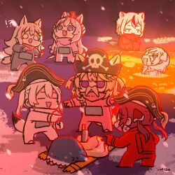  !? 6+girls among_us anger_vein animal_ears bicorne black_(among_us) black_(among_us)_(cosplay) blonde_hair braid braided_bun closed_eyes cosplay crewmate_(among_us) crewmate_(among_us)_(cosplay) crown_braid crying fake_facial_hair fake_mustache fox_ears fox_girl fox_tail gawr_gura gawr_gura_(cosplay) hair_bun hair_ornament hair_ribbon hakui_koyori hat hexagon hexagon_hair_ornament highres holding holding_weapon hololive hololive_english houshou_marine inugami_korone inugami_korone_(cosplay) knife knife_in_back lava long_hair momosuzu_nene multicolored_hair multiple_girls nekomata_okayu nekomata_okayu_(cosplay) omaru_polka ookami_mio ookami_mio_(cosplay) open_mouth orange_(among_us) orange_(among_us)_(cosplay) pink_(among_us) pink_(among_us)_(cosplay) pink_hair pink_tail pirate_hat pointing purple_eyes red_(among_us) red_(among_us)_(cosplay) red_hair ribbon sakamata_chloe shirakami_fubuki shirogane_noel smile streaked_hair tail tears twintails virtual_youtuber wakatsuki_misato weapon white_(among_us) white_(among_us)_(cosplay) white_hair wolf_ears wolf_girl yukihana_lamy 